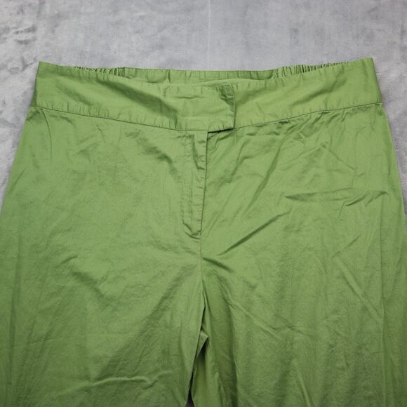 Bag Age Shorts Womens 20 Green High Rise Cotton Medium Wash Elastic Waist - Picture 8 of 16